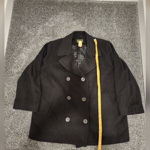 Wool Cashmere Blend Pea Coat